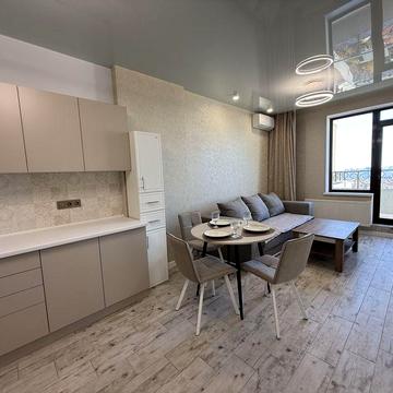 Аркадия! Терраса! Кухня-студия + спальня. ЖК Лимнос