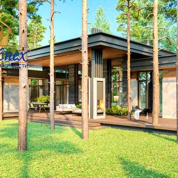 Продажа современного дома в лесу в городке.село Козин.