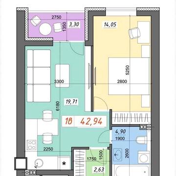 Продаж просторої 1к квартири поруч з ТРЦ Lavina Mall ЖК Nord- Wood