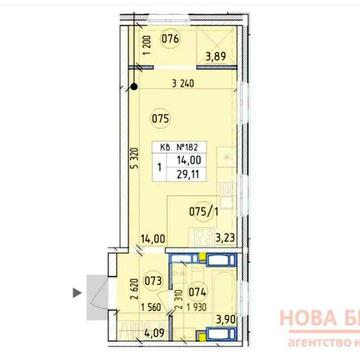 Продаж ВИДОВОЇ 1к студія 29,11м2, 9 поверх, ЖК Нова Англія БЕЗ КОМІСІЇ ЖК Нова Англія