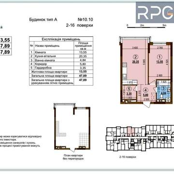 Продаж 1к квартири в ЖК Варшавський 3 ЖК Варшавський 3