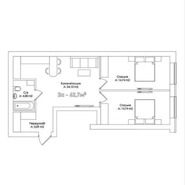 Двокімнатна квартира в готовому будинку! Найнижча ціна в комплексі!