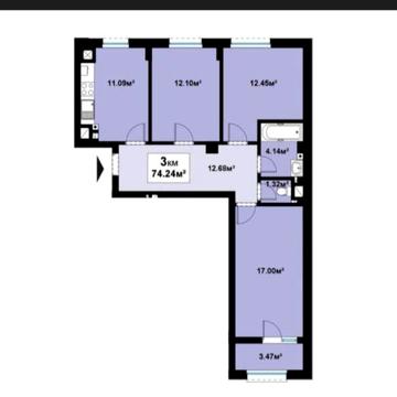 3 кімнатна Новобудова ЖК ПРЕМЄРА р-н Майдану 9/10 75м2 ЖК ПРЕМЄРА