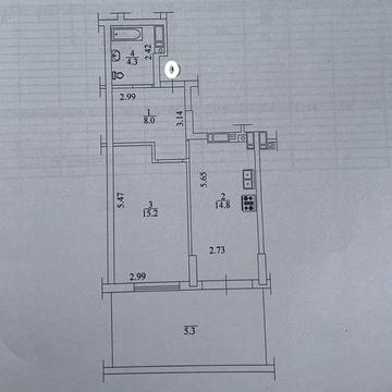 Однокімнатна квартира, Центральний парк, тираса ЖК Чехов парк