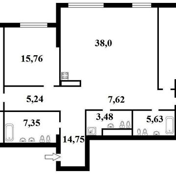 Без% 4-кімн. кв. 162 м² ЖК «Edelweiss», вул.Звіринецька 72 Печерськ ЖК Edelweiss House