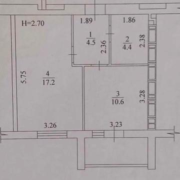 Продам 1 комнатную квартиру ЖК Мира 3, ул. Мира 53 S=39м2 VW ЖК Мира 3