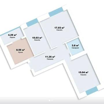 Продаж 3к Квартира Григорія Сковороди вулиця ЖК Фортуна-2