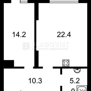 ЖК "AuRoom". 1 кім. квартира (53кв.м.), вул. Паньківська 20/82 ЖК "AuRoom"