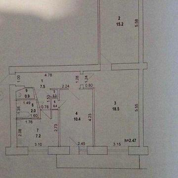 Продам 3х комнатную в Измаиле Пр.Мира Фонтан