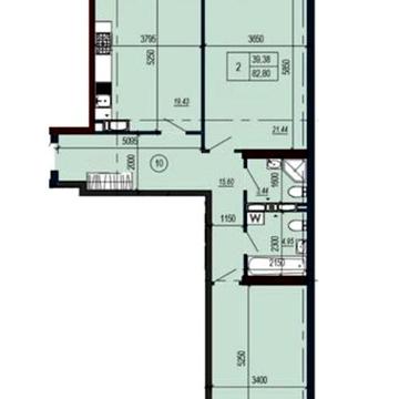 Квартира 2-к, 83/39/19 Podil Plaza Residence ЖК Podil Plaza Residence