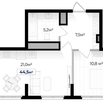 1-кім квартира з Розтермінуванням !!