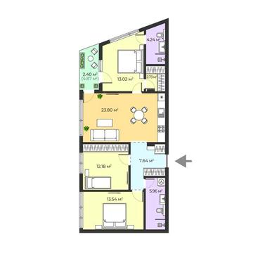 Комфорт і стиль: простора 3-кімнатна квартира ЖК Ecopolis