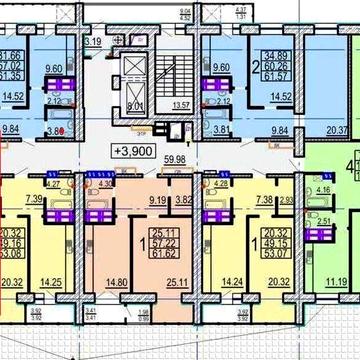 78 м2 ЖК Овис ДОМ СДАН, КОММУНИКАЦИИ! Продам 2 комн. квартиру AB