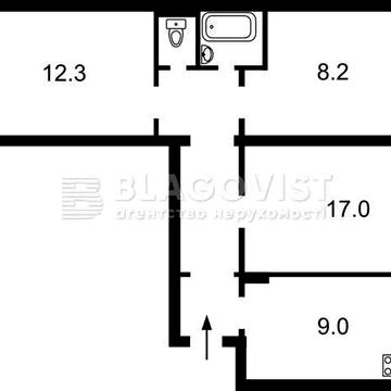 Продаж 3-х кім квартири 69кв.м 9-й поверх метро Харківська Вирлиця