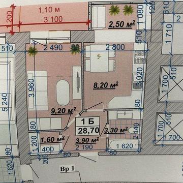 1 кімн. Квартира в центрі міста ЖК Княгинин