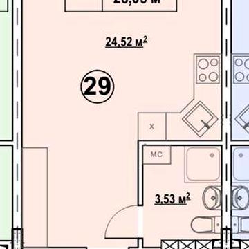 Студія від забудовника Дарницький р-н Київ ЖК клубний будинок