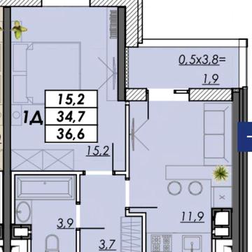 1-Квартира з першим внеском лише 8600$! Ідеальний старт без стресу.