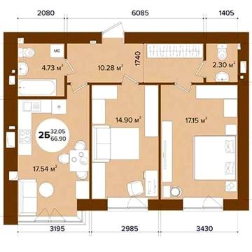 Продаж 2к квартири від забудовника. Без посередників (без комісії). ЖК Фаворит преміум