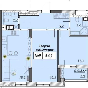 Акция Декабря! 2-к квар. 64 м² в Одессе с первым взносом всего $13680!