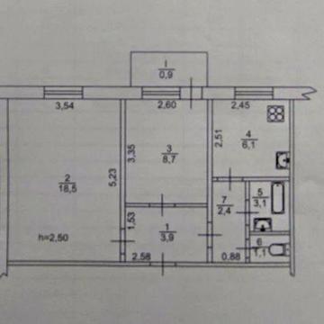 Двухкімнатна квартира Ливмаш ЖК двоповерхівки