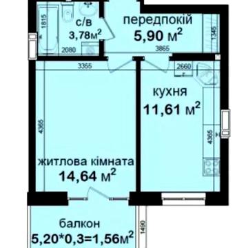 1к Квартира. Вигідно! Переуступка! Є інші варіанти ЖК Кришталеві джерела