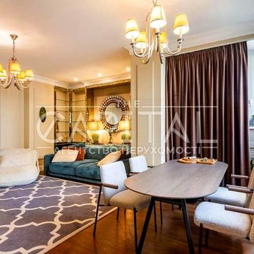 Оренда дизайнерської 4-кімнатної квартири 130 м² у Новопечерські Липки