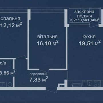 2К Квартира на 2му поверсі, Феофанія city, Є інші варіанти ЖК Феофанія city