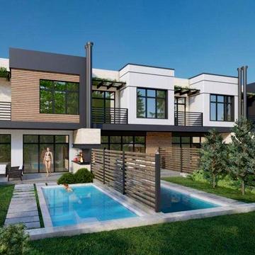 Таунхаусы возле 2 Совиньона 140 и 200м2 из керамоблока!