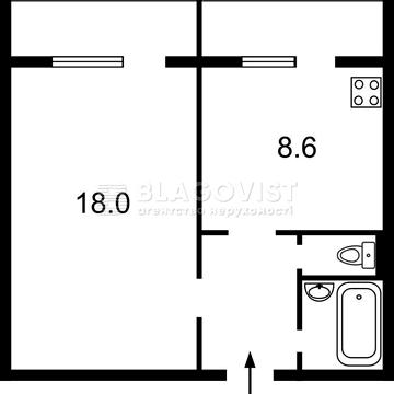 1-кімнатна квартира Княжий Затон, 5, 35,2 м2, Без%