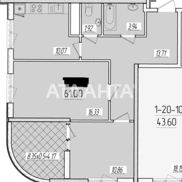 улица Краснова, 3/661-20, Фонтан, Приморский, Одесса, Одесская 67000.0 USD