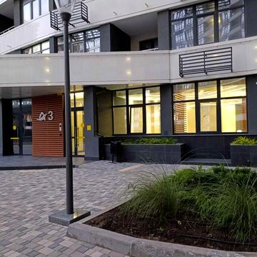 Евродвушка в ЖК Атмосфера Секция сдана. Вид во двор. ЖК Атмосфера