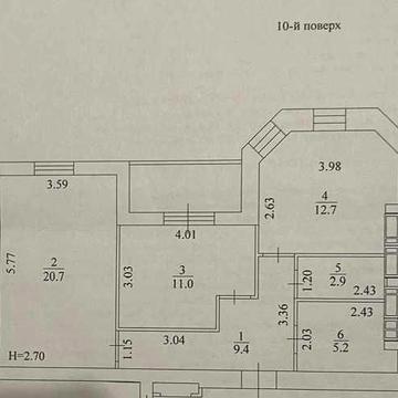 Продам 2 к.кв. в ЖК Сокольники, Центр. 68м2, 10/16. AN ЖК Сокольники