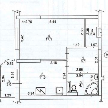 Однокімнатна квартира, вул. Є. Чавдар,7