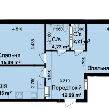 Продаж Кришталеві Джерела 2 кімнатна квартира низький поверх ЖК Кришталеві Джерела