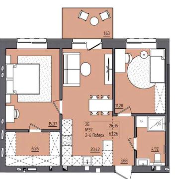 2пов.2 кім .кв у с.Зоря ЖК Під Сонцем