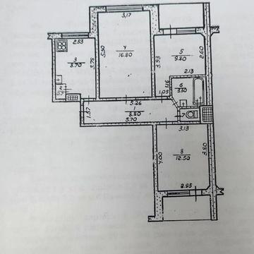 Без % Продаж 3-кімнатної квартири, зупинка Піщана без комісії