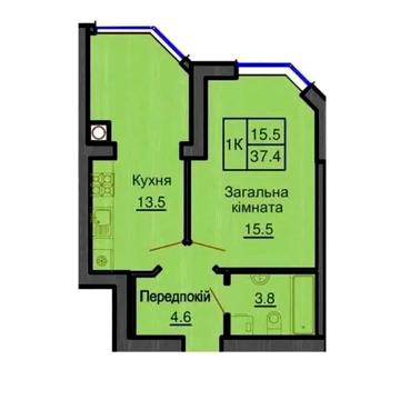 1-кімнатна квартира ЖК Софія клубний, від забудовника, Єоселя ЖК Софія Клубний