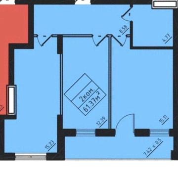 Терміново! 2- кімн кв 61,4 м2 Авіньон Вид моря Без комісії 70500 у о