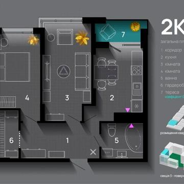 2 кімнатна квартира в ЖК Skygarden ЖК SKYGARDEN