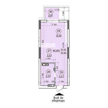 Однокімнатна квартира в новобудові центр міста ЖК Avenue 44