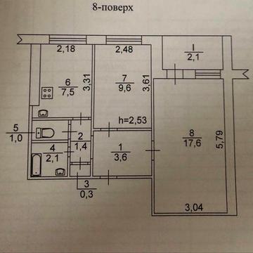 Продам 2 ком.кв. пер. Крушельницкой 7.Левобеоежный 2.