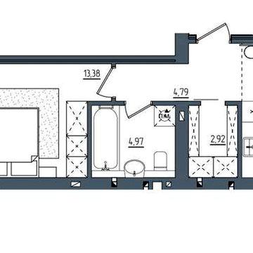 Однокімнатна квартира без комісії ЖК "Субурбія"