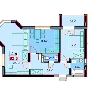 Краща ціна ! 2-кімнатна по 750$/м² — терміновий продаж! ЖК Q10