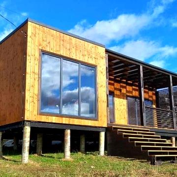 Сучасний модульний дім для постійного проживання 42 м2+15,5м2 тераса