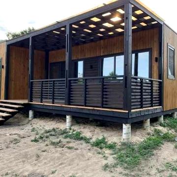 Сучасний модульний дім для постійного проживання 42 м2+15,5м2 тераса