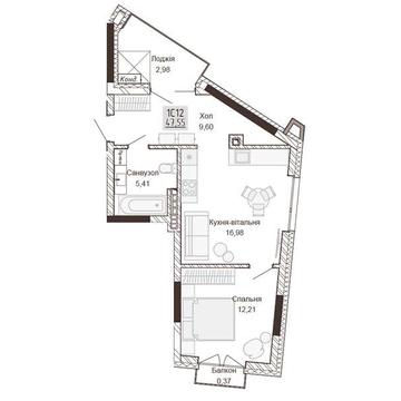 Продаж 1к Квартира Орлова вулиця ЖК Апарт-комплекс Pokrovsky Apart Complex