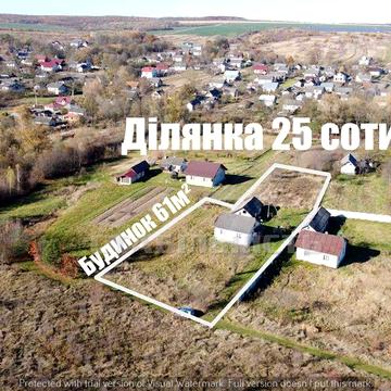 Продаж Будинок 61 м². Ділянка 25 сот. Павлівка. Вода. Світло. Газ. Ліс