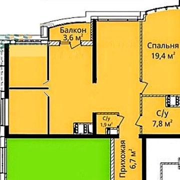 3-кімн Квартира в 4 сезонах ЖК 4 сезона