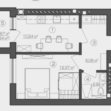 Квартира з індивідуальним газовим опаленням , будинок з укриттям