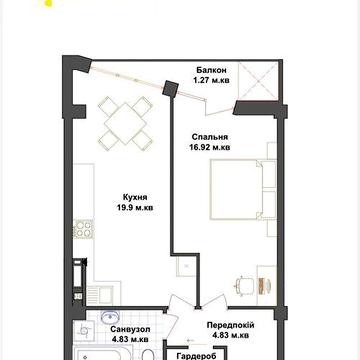 Продається 1/2 кімнатна квартира в ЖК "Щастя" Тернопіль ЖК Щастя